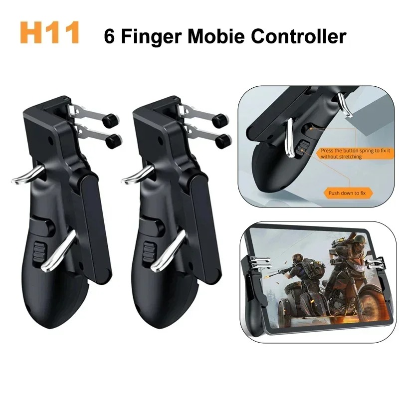H11 모바일 컨트롤러 PUBG 조준 사격 6핑거 게임 - Gaming Console Ipad 리뷰 및 가격