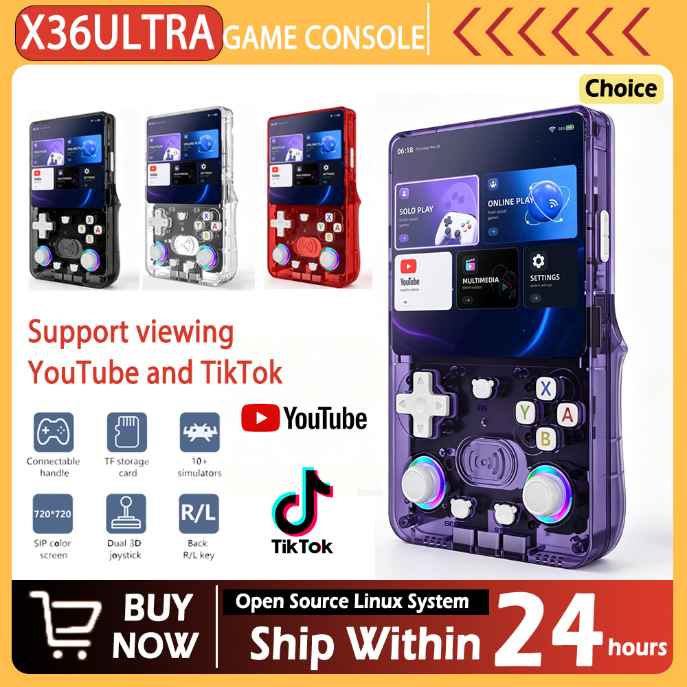 새로운 X36 울트라 레트로 휴대용 게임 콘솔, 4.0 - Gaming Console Youtube 리뷰 및 가격