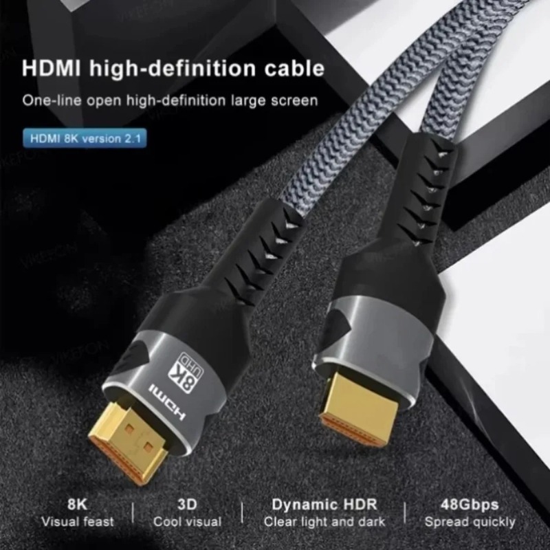 8K UHD HDMI 케이블 2.1 고속 브레이드 HD - Gaming Console Definition 리뷰 및 가격