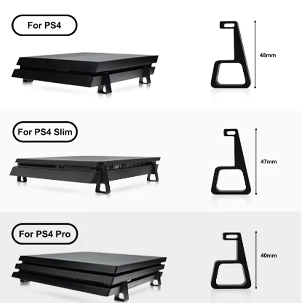 PS4 Slim Pro 피트 스탠드 용 1 세트 Pla - Gaming Console Stand 리뷰 및 가격