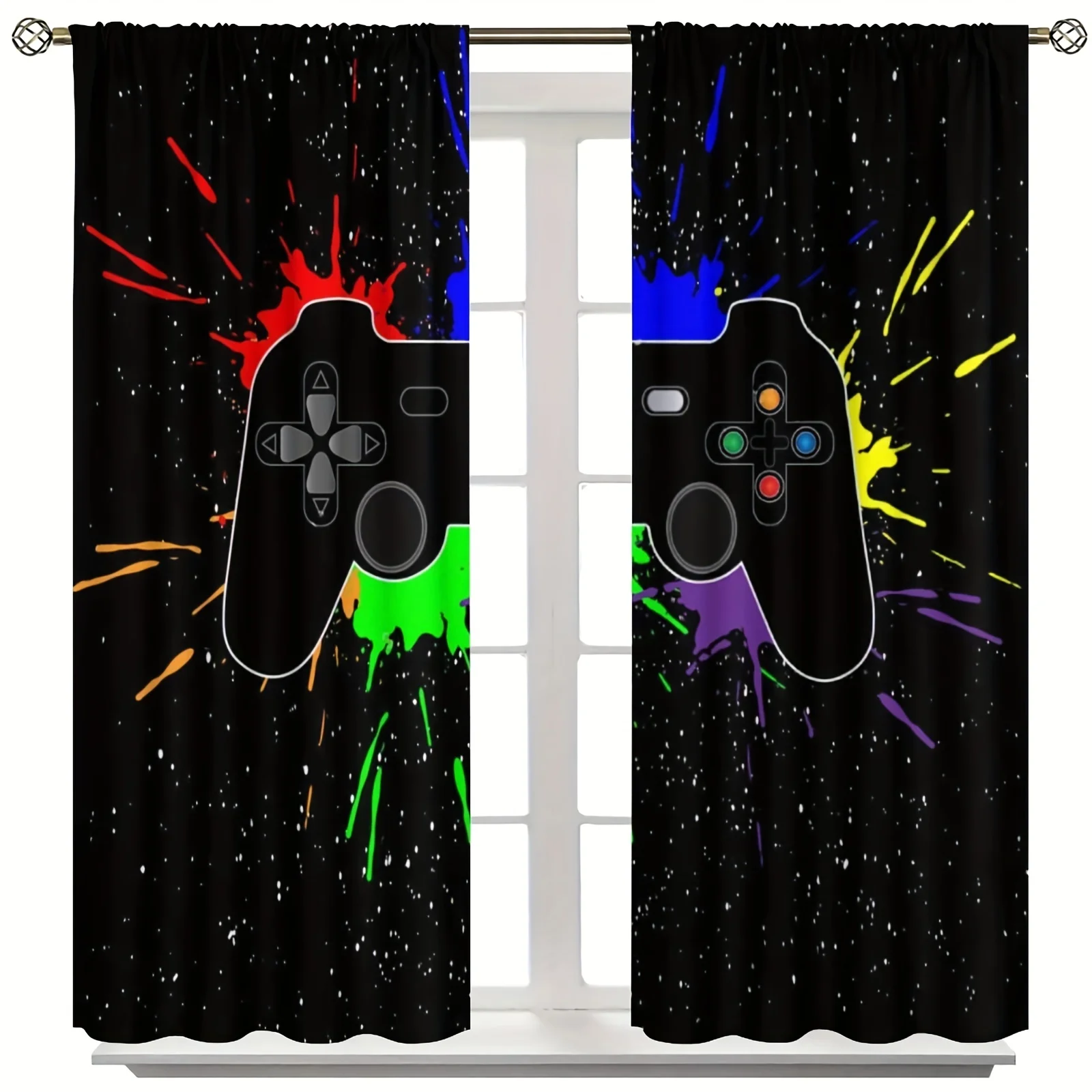 소년 소녀를위한 2pcs PS5 게임 패드 커튼 3D  - Gaming Console Youtube 리뷰 및 가격