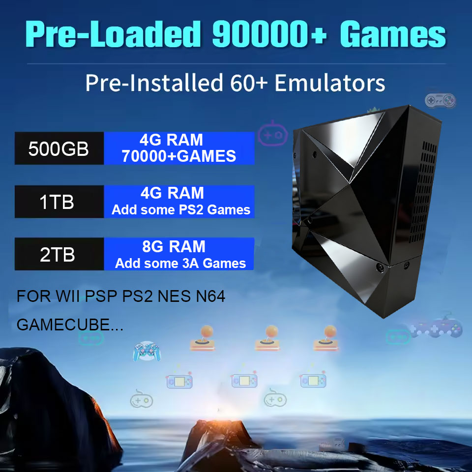 새로운 2TB 피코8 레트로 게임 콘솔, Wii, PS - Gaming Console With Gta 리뷰 및 가격