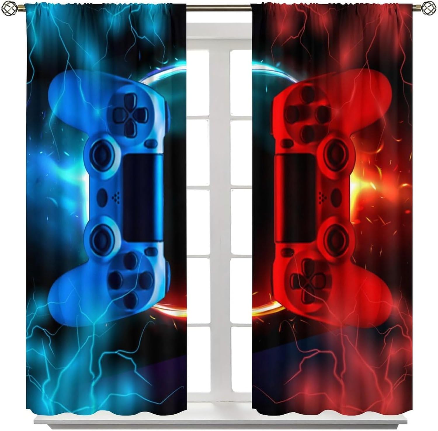 게임 커튼 블루 레드 아케이드 콘솔 팝 문화 스타일 커 - Gaming Console Youtube 리뷰 및 가격