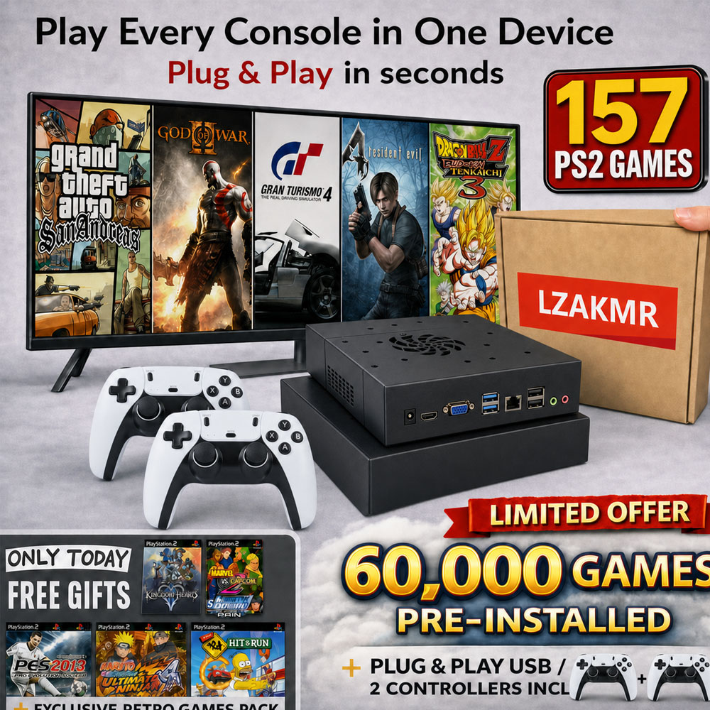 157개의 PS2 게임! TV 게임기에서 플러그 앤 플 - Gaming Console With Gta 리뷰 및 가격
